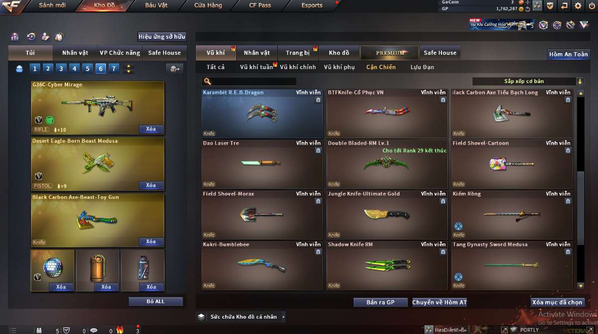 shop acc cf uy tin gia re